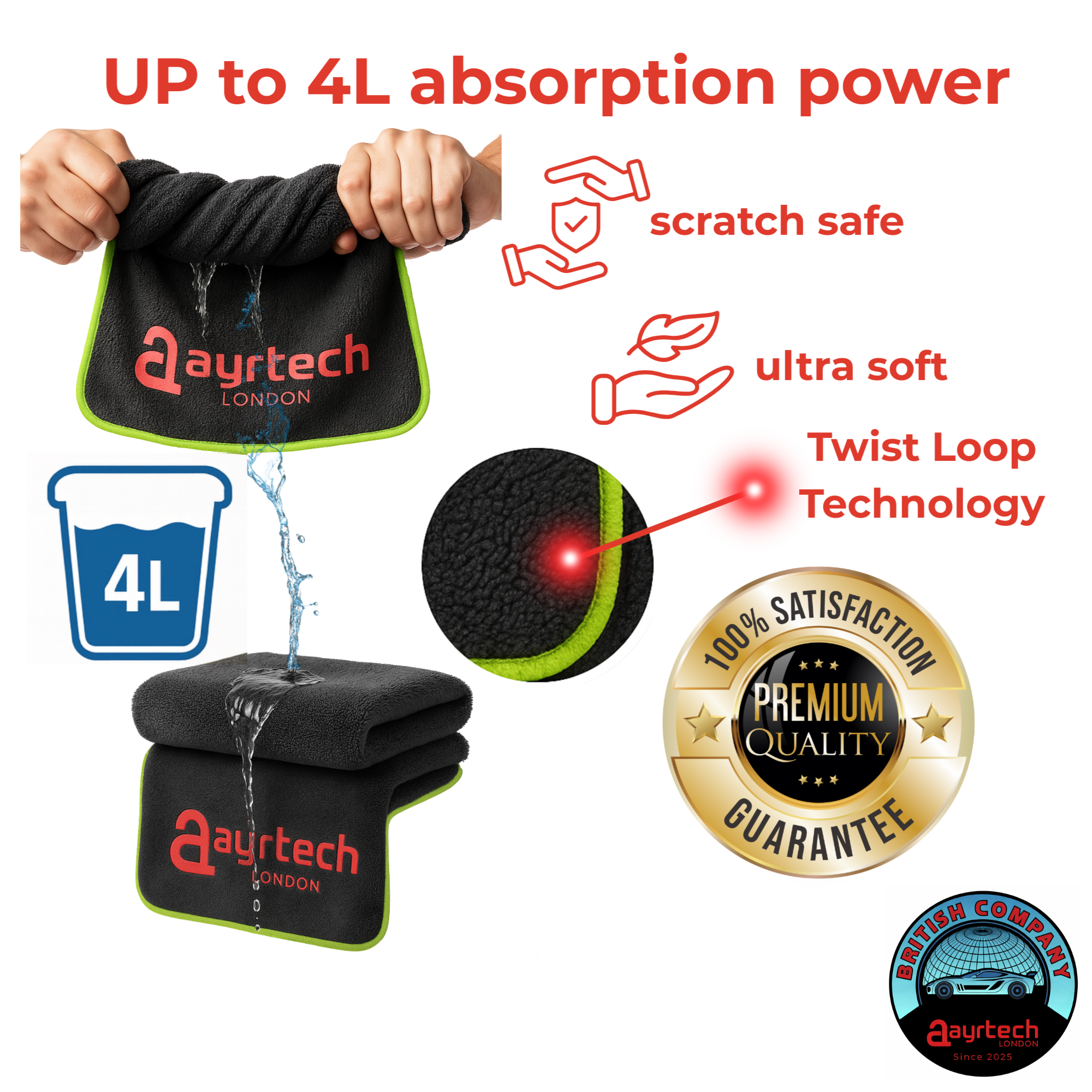 aayrtech Premium Microfiber Towel