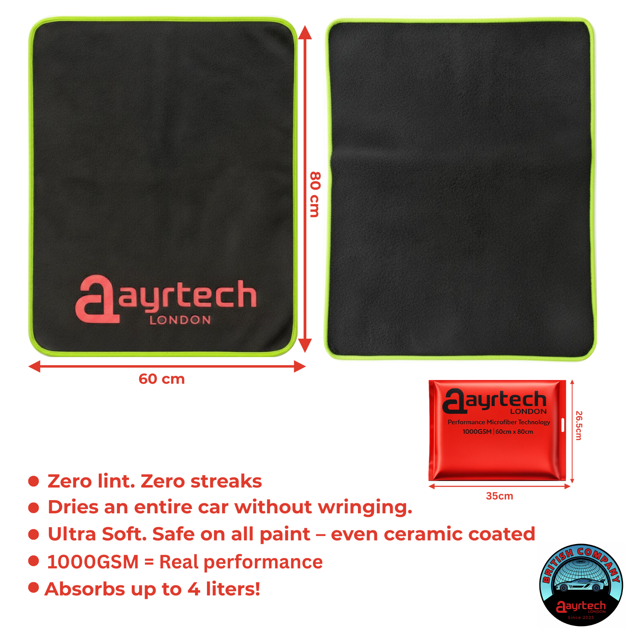 aayrtech Premium Microfiber Towel